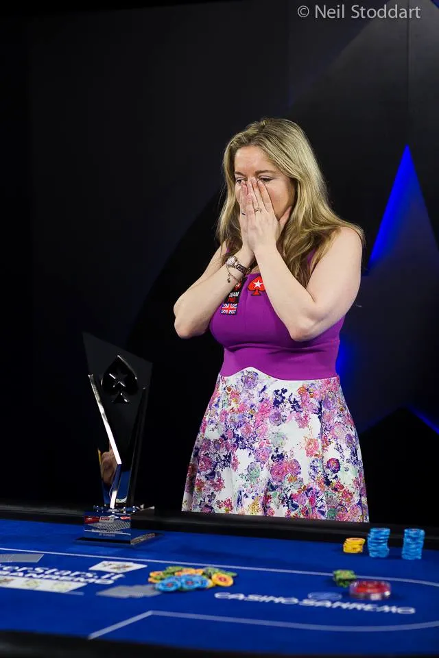 Vicky Coren lors sa victoire de l'EPT San Remo