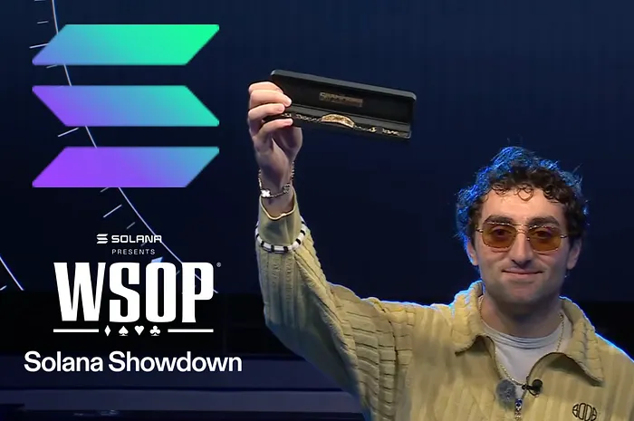 Crypto Trader Rasmr Claims Custom Bracelet in 2026 WSOP Solana Showdown ($50,000)
