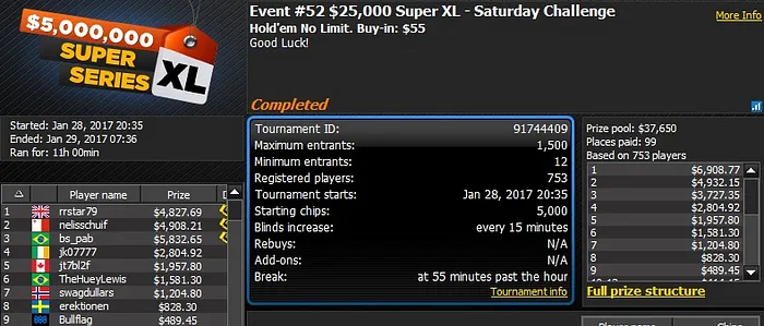 888poker 2017 Super XL Series Day 10: 'KellerA' Wins Event #48 101