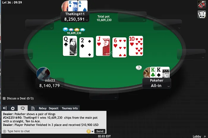 partypoker US Network Online Series Main Event