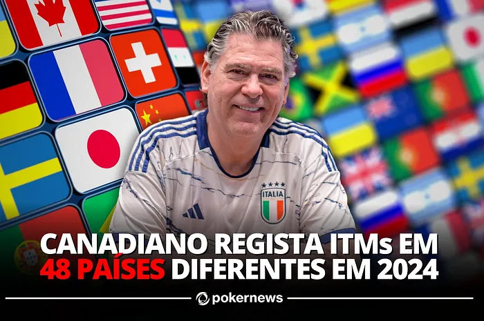 Canadiano estabelece recorde impressionante de ITMs em países diferentes em 2024