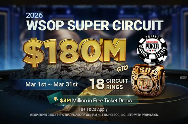 $180M Guaranteed WSOP Super Circuit Heads to GGPoker in March