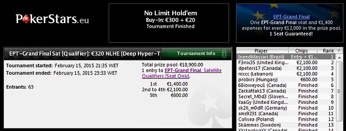 EPT Grand Final Qualifier