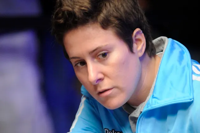 Vanessa Selbst Eyes Up Her Opponent's Stack