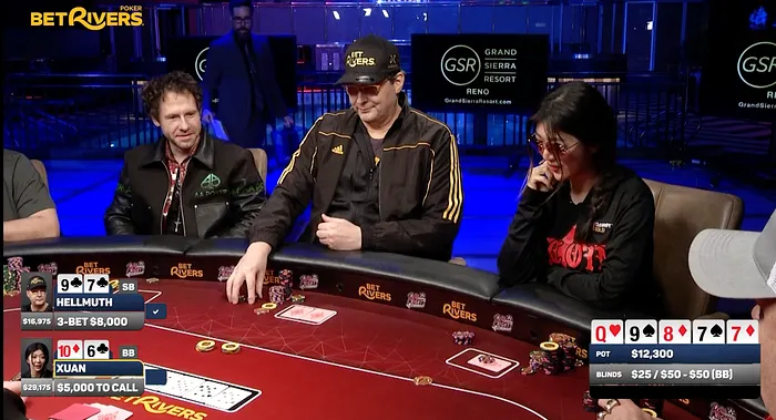 What Poker Hand Had One Playing Saying “You Just Got Trapped By Hellmuth"? 104
