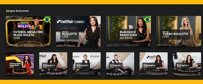 Betfair Casino Ao Vivo