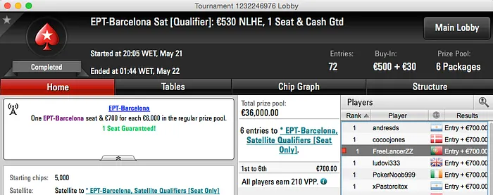 Michel Dattani Ganha Entrada no EPT Barcelona 101