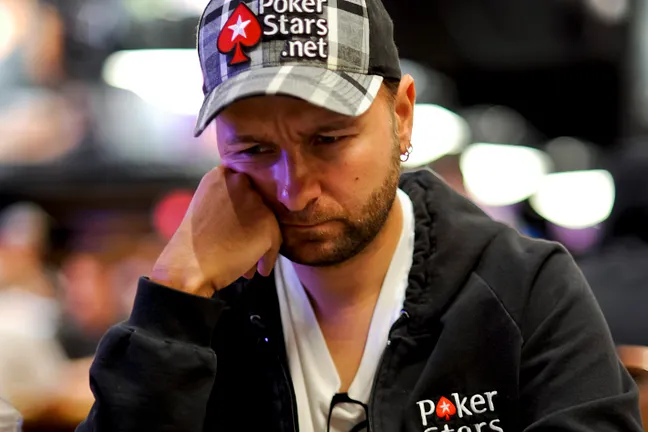 Daniel Negreanu in yesterday's $25K Heads-Up Event