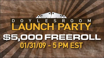 DoylesRoom Festeja Lançamento do Novo Software com Freeroll de $5,000! 0001