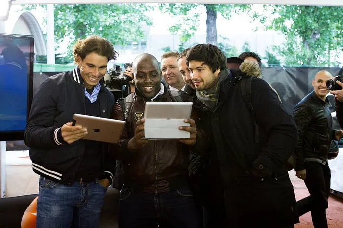 Lors de son tournoi online avec Nadal 