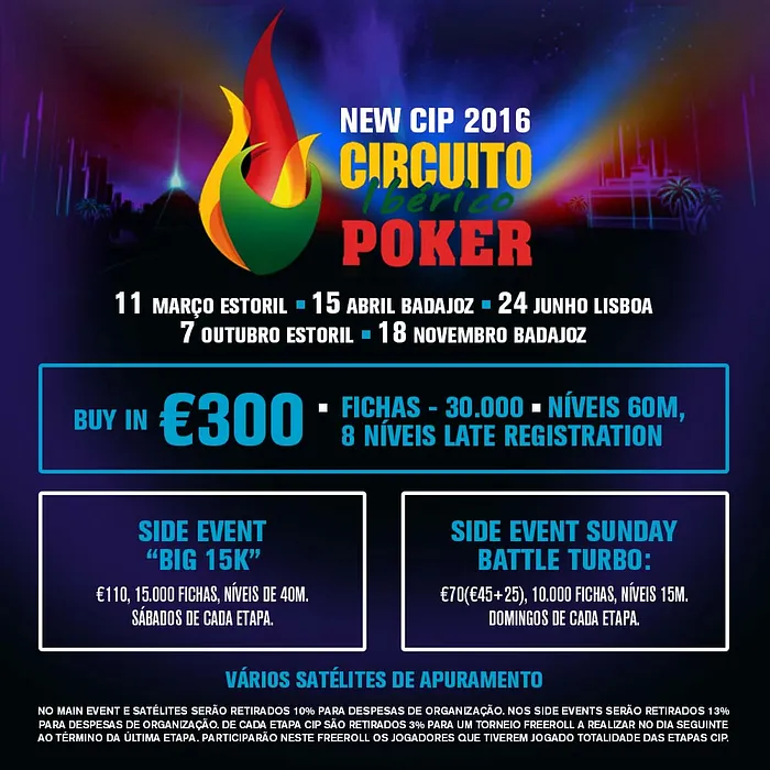 Circuito Ibérico de Poker 2016: 5 Etapas e Algumas Novidades 101