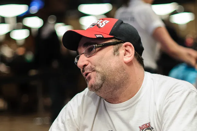 Mike Matusow is grinding his short stack.