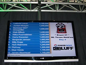 WSOP 2009 reportage : la bulle du Principal explose , un grand moment du poker 113