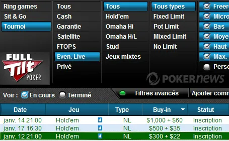 Full Tilt Poker : qualifs WPT tous les mardis 101