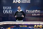 Hasan "Huss" Onay wins Australian Poker Open Main Event