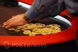 John Maver raking in chips after his suckout