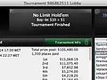 Nandinhojah 3º no Sunday Million (3k), Alê Gomes 4º no Sunday 0 & Mais 106