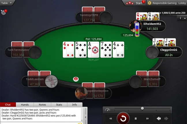 Queens hold for "lilholdem952"