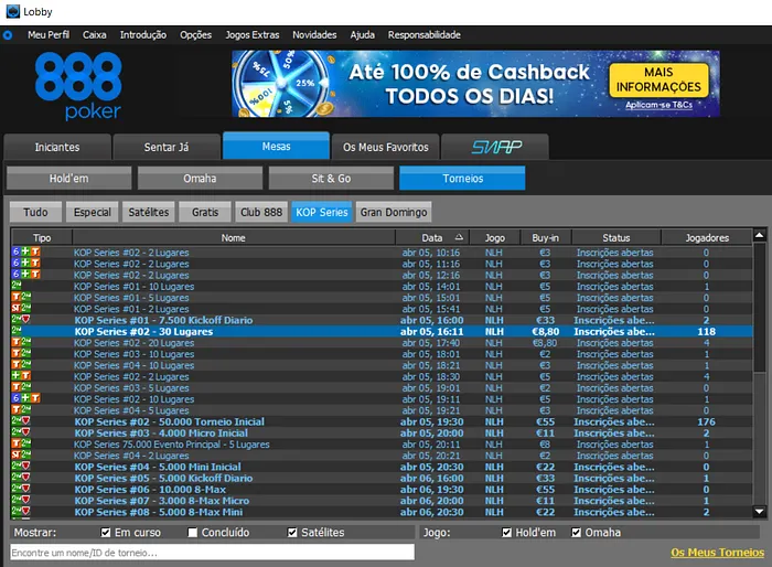 KOP Series da 888poker