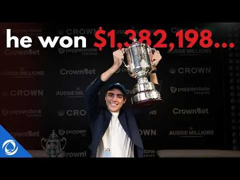 Malcolm Trayner WINS 2026 Aussie Millions Main Event!