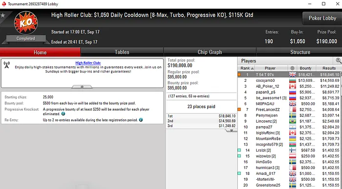Lobby de poker da PokerStars