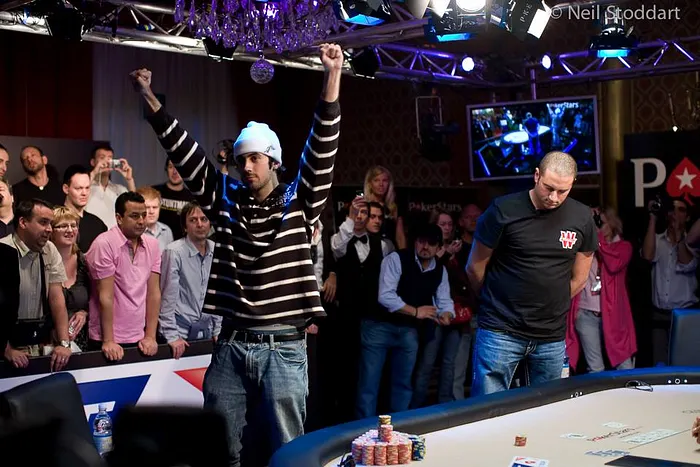 Jason Mercier lors de sa victoire à l'EPT San Remo en 2008