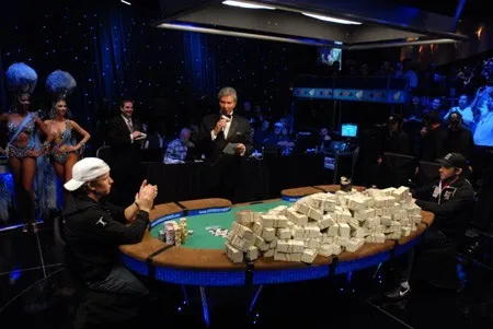 Michael Buffer at the 2008 WSOP Main Event Final Table