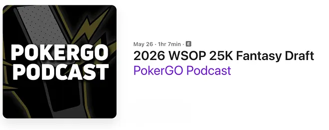 PokerGO Podcast