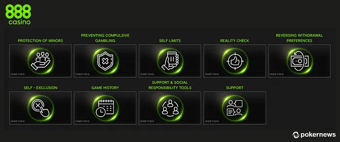 RG Tools at 888casino