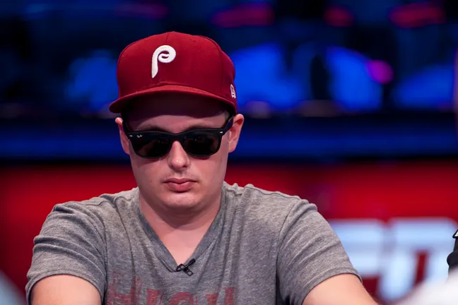 Paul Volpe deep in the 2012 World Series of Poker Main Event.