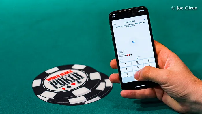 Cell phone at the poker table