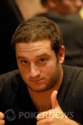 Another Frenchman, Antony Lellouche among the chip leaders.