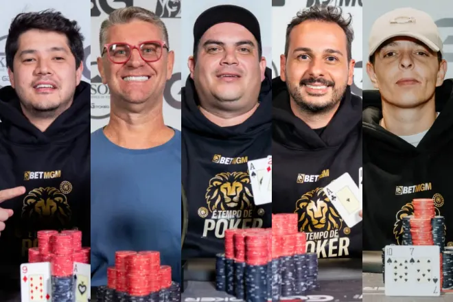 Caio Ozawa, Éder Ferronato, Dioni Dias, Ítalo França e Jhonathan Vinicios