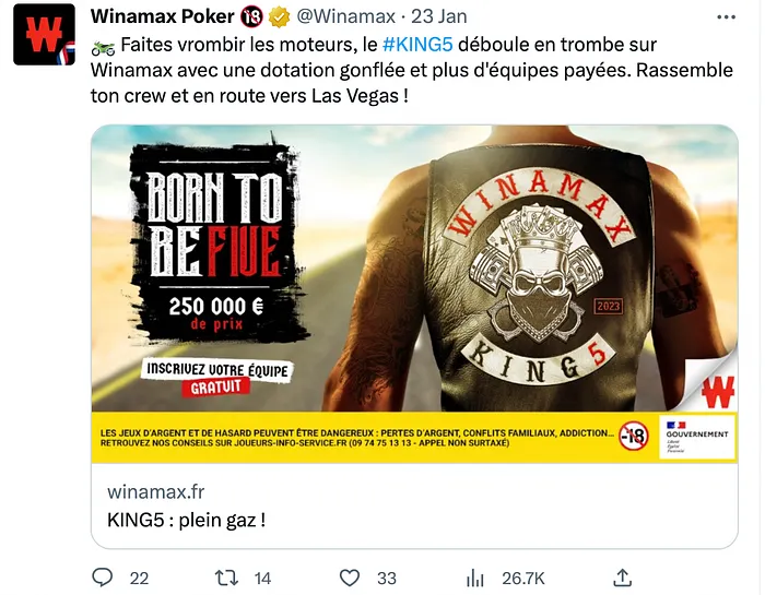 Winamax King 5