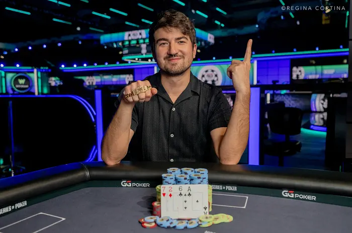 Dzmitry Urbanovich Wins First Bracelet in Event #80: $10k 8-Game Mix