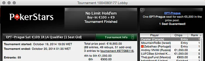 Naza Ganha Entrada no PCA e num EPT e Mr.Zeba vai ao EPT Praga 103