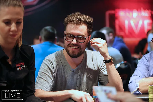Matthew Baker in imperious form during Day 2e of the Grand Prix Main Event