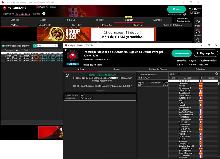 freeroll pokerstars scoop