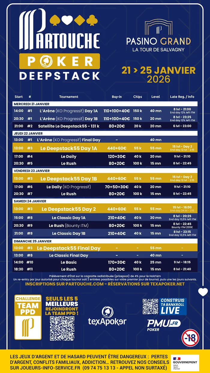 Partouche Poker Deepstack