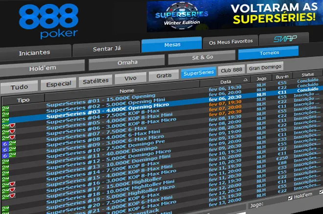 Super Series Winter Edition da 888poker.pt