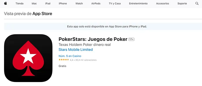 Descargar PokerStars en mi Mac
