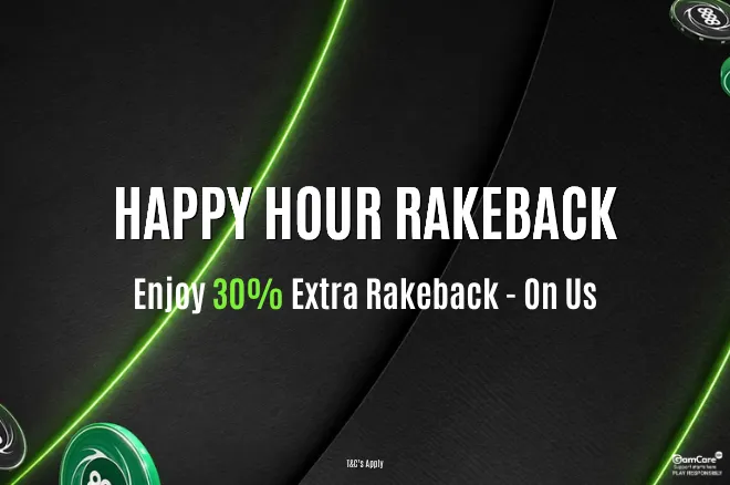 888's Cash Game Players to Receive 30% Extra Rakeback During Happy Hour