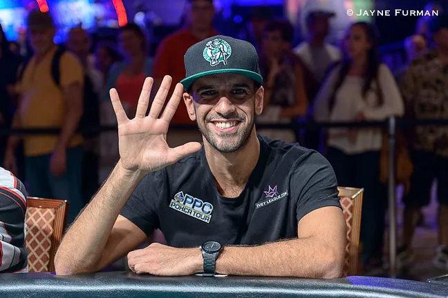 Ronnie Bardah with his 5th consecutive Main Event cash