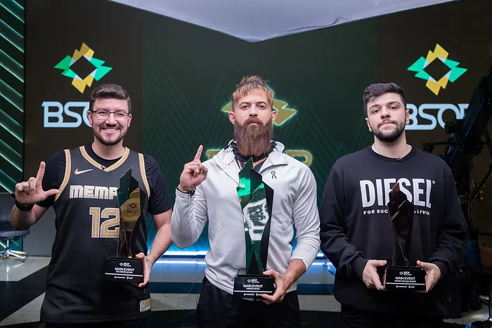 Pódio do Main Event do BSOP Millions