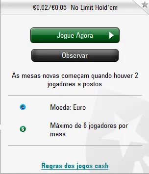 PokerStars.pt Já Tem Botão "Sentar-me" nos Jogos de Cash Game 101