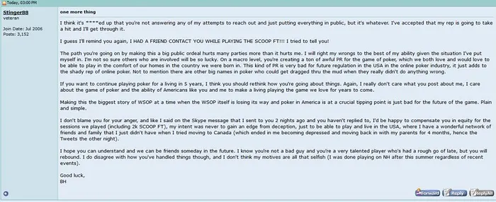 Multi-accounting : Brian Hastings dans la tourmente 101