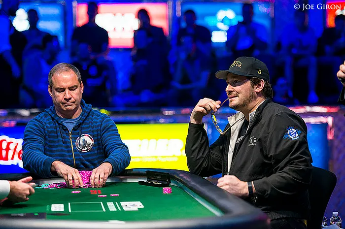 Ted Forrest and Phil Hellmuth
