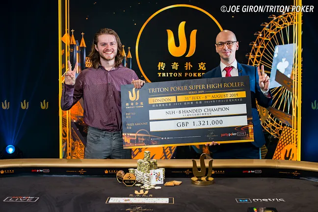 Charlie Carrel won the Triton £50k event yesterday