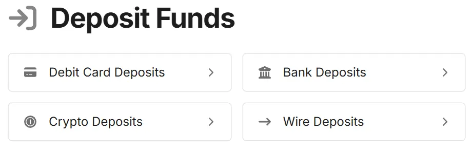 Kalshi Deposit Methods