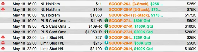 SCOOP 2015: Sérgio "xinas85" Teixeira Lançado no "Sunday Million" & Mais 101